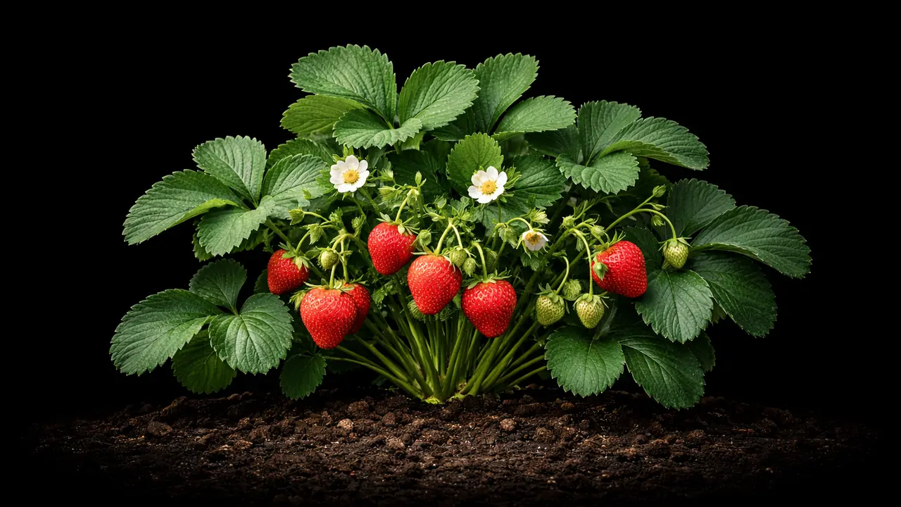 Strawberry — the star of Strawberry Spinach Salad with Chicken