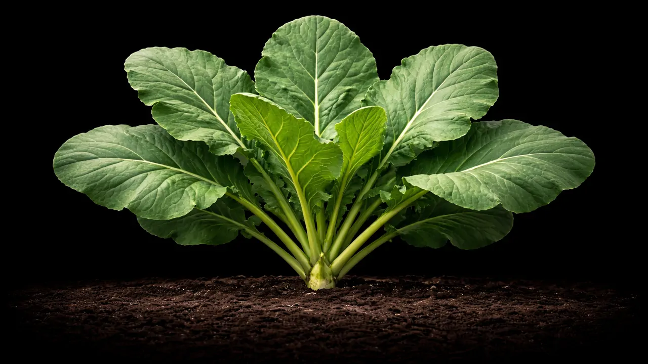 Collard — the star of Braised Collard Greens with Smoked Sausage