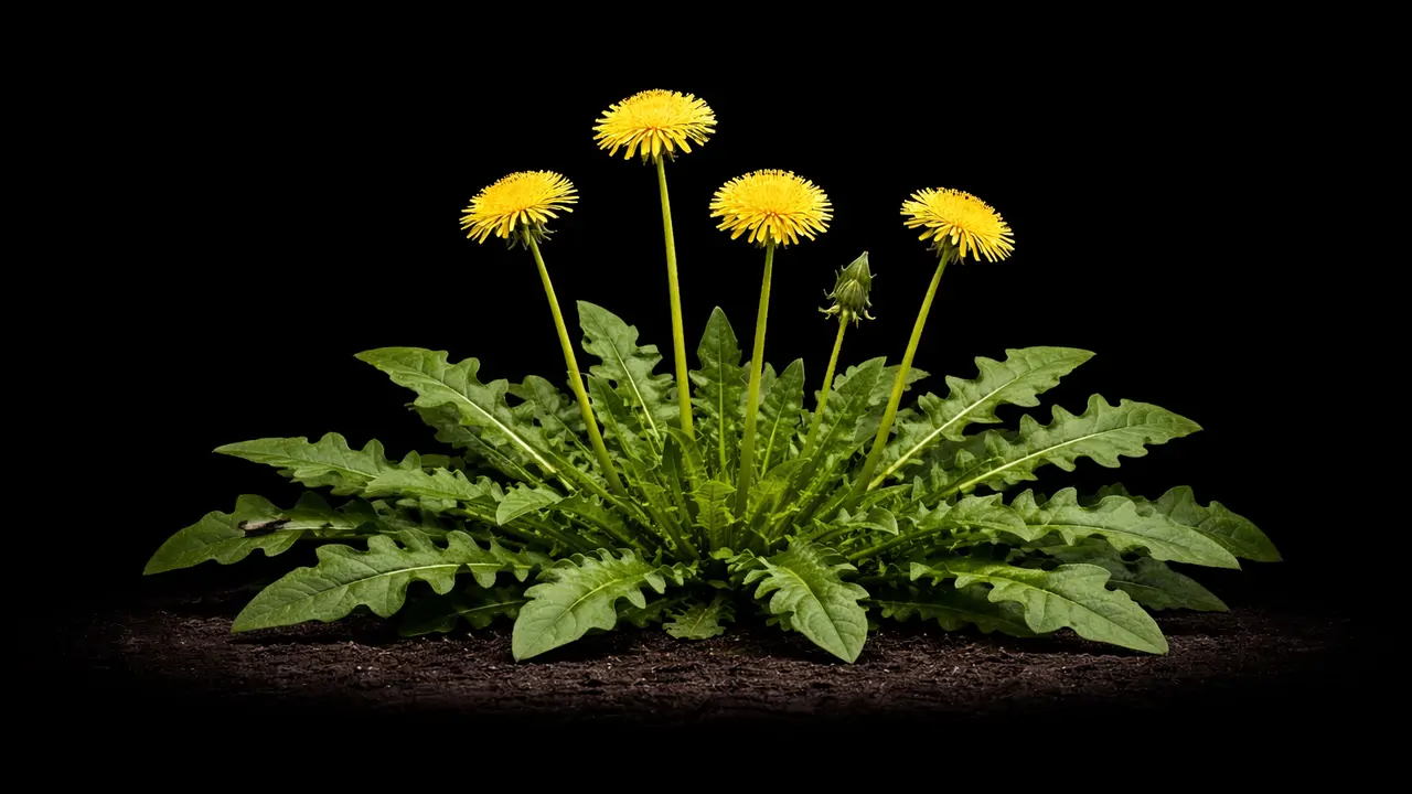 Dandelion — the star of Foraged Spring Salad with Warm Bacon Dressing